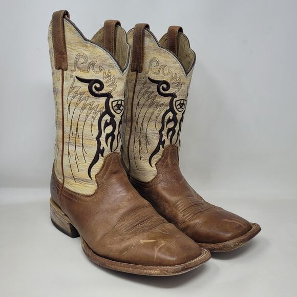 Ariat Other - Ariat Boots Mens 9.5D Brown Leather Mesteno Western Cowboy Square Toe 10018306